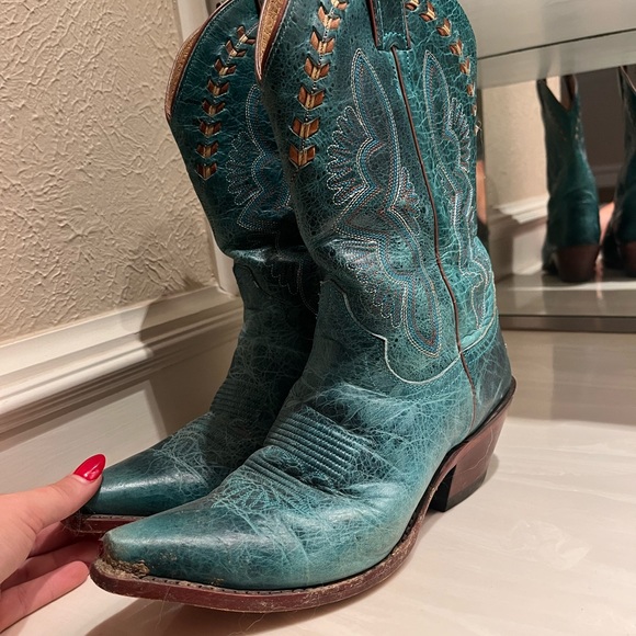 Turquoise boots - Picture 5 of 5